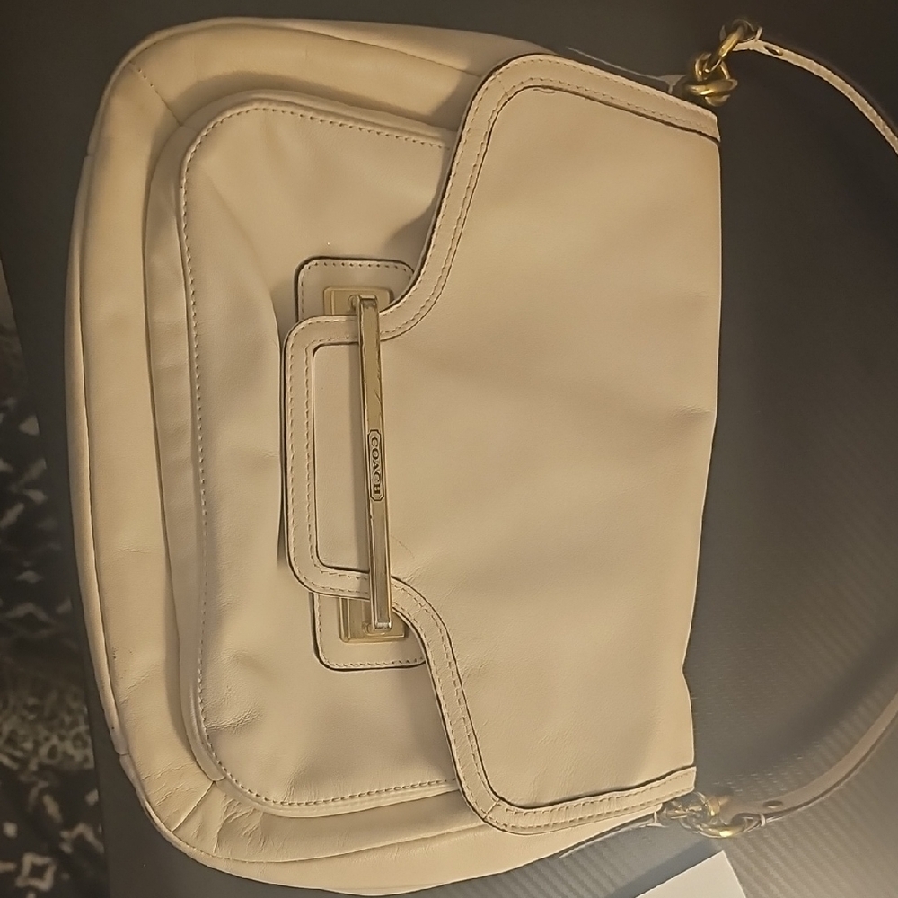 Coach Beige Shoulder Bag